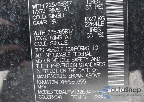 2017 Nissan Rogue S from USA, damaged, VIN KNMAT2MTXHP580355